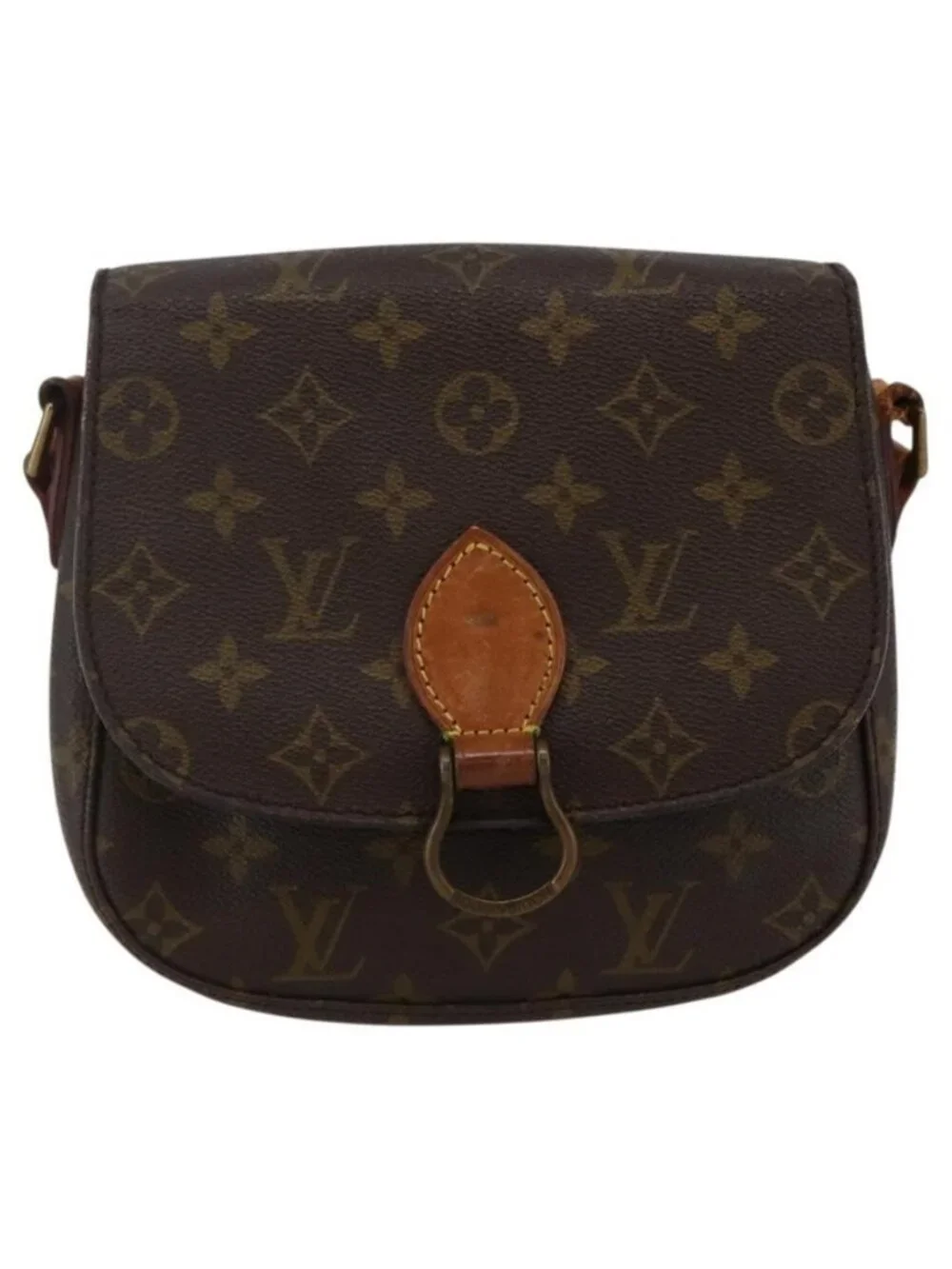 Authentic LOUIS VUITTON Monogram Saint Cloud MM Shoulder Bag M51243 LV